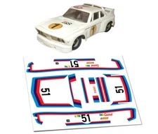 STICKERS POUR BMW 3.0 CSL #51 JOUEF 1/40 OU AUTRE (NO DECAL IDEAL SLOT) DCS037