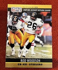 Rod Woodson 1990 Pro Set Card #16 Pittsburgh Steelers 