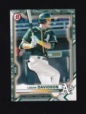 2021 Bowman Camo Logan Davidson #BP-115 Oakland Athletics