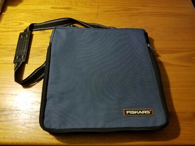 Sac Fourre-tout Fiskars Bleu Pour Scrapbooking - Organisateur Artisanal Avec Sangle Et Poches - Occasion