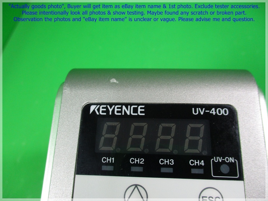 Keyence UV-400, UV-LED Illuminator Without LED Lamp & Cable as