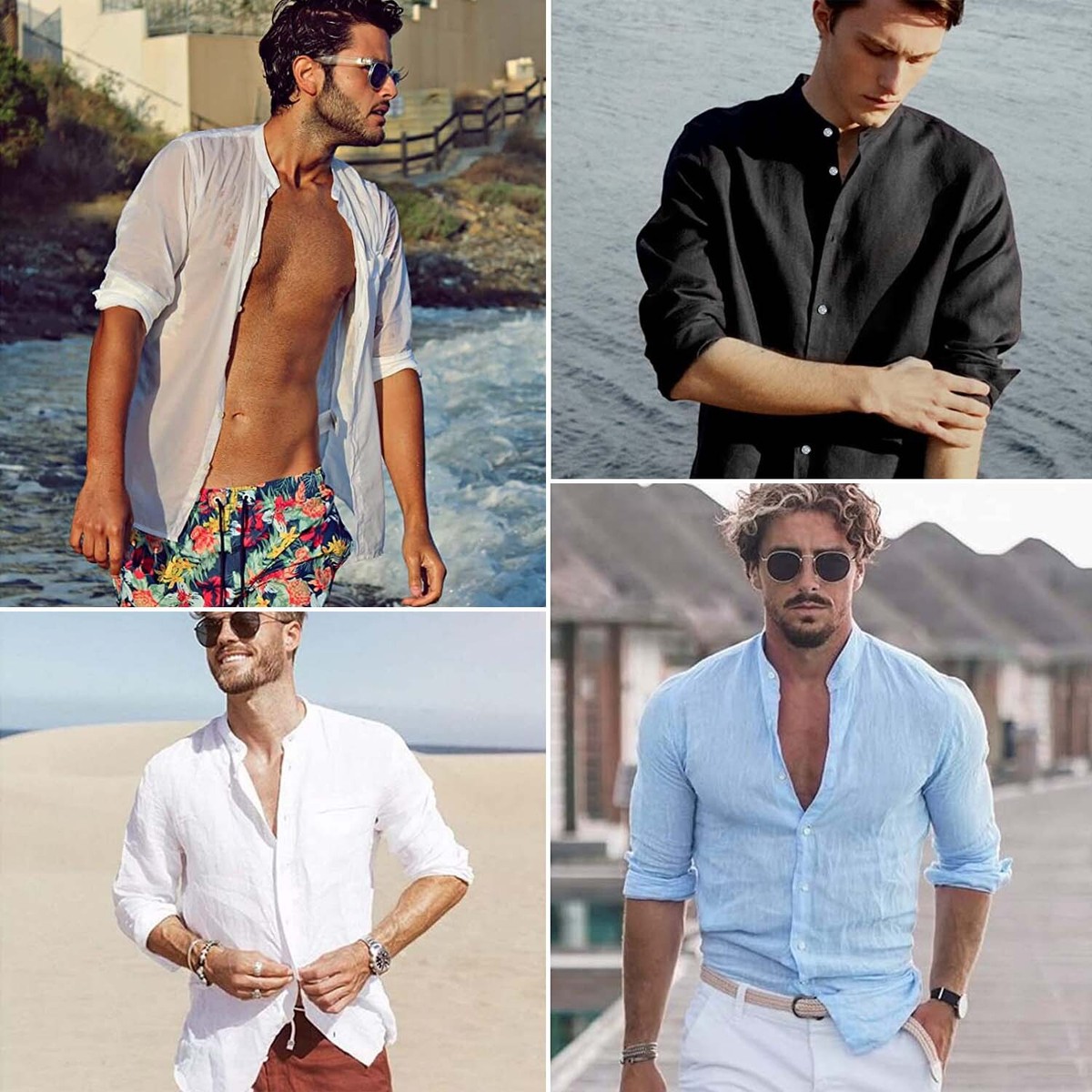 mens summer linen shirts