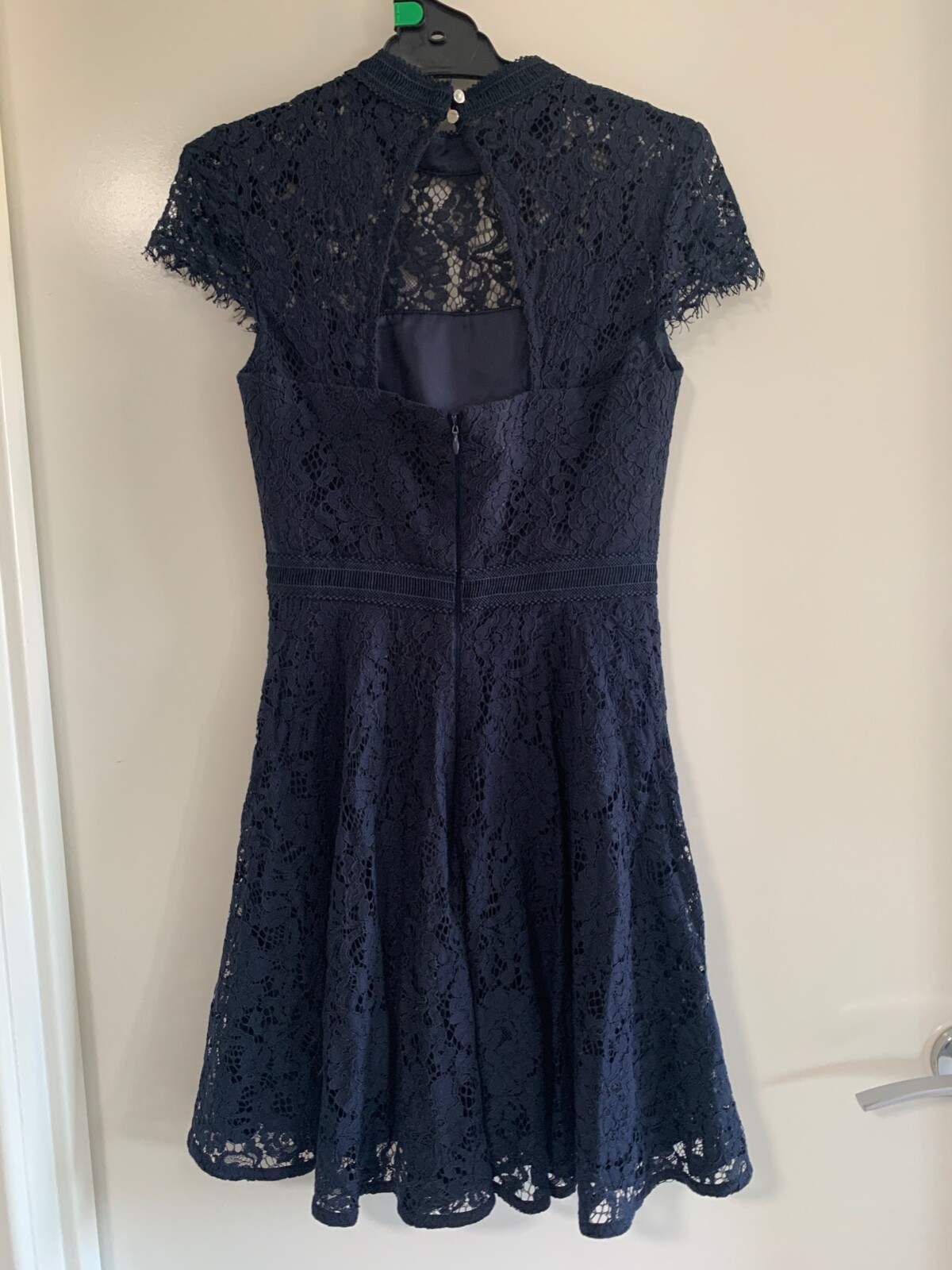 FOREVER NEW Myer Brand Dress Cocktail Formal Navy Blue Midnight Lace