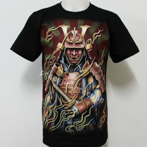 Samurai Demon Ronin Spirit Tattoo Glow In The Dark T-Shirt G75 Size M-XXL - Picture 1 of 5