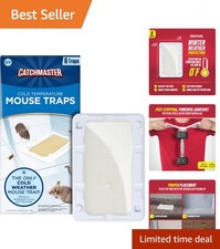 6 Freeze Resistant Mouse Insect Glue Traps, Indoor for Home, Pest Control A...