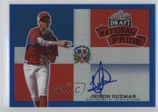 2015 Leaf Metal Draft National Pride Blue Prismatic 3/25 Jeison Guzman Auto 3zk