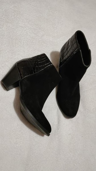 Women Dune Ankle Boots Black Suede 39