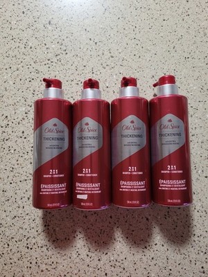 4 Old Spice Thickening 2 In 1 Shampoo Conditioner 17.9 oz Each, Thinning Hair