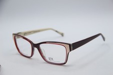 NEW GX BY GWEN STEFANI GX083 BURGUNDY TAN AUTHENTIC DESIGNER EYEGLASSES 55-17