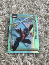 2026 Topps Chrome Marvel Nightcrawler #87 Aqua Refractor /199