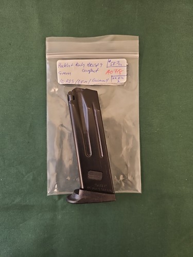 Heckler & Koch HK USP-C Compact 9mm 10 rd Magazine 🇩🇪Factory OEM USPc 9 mm H&K