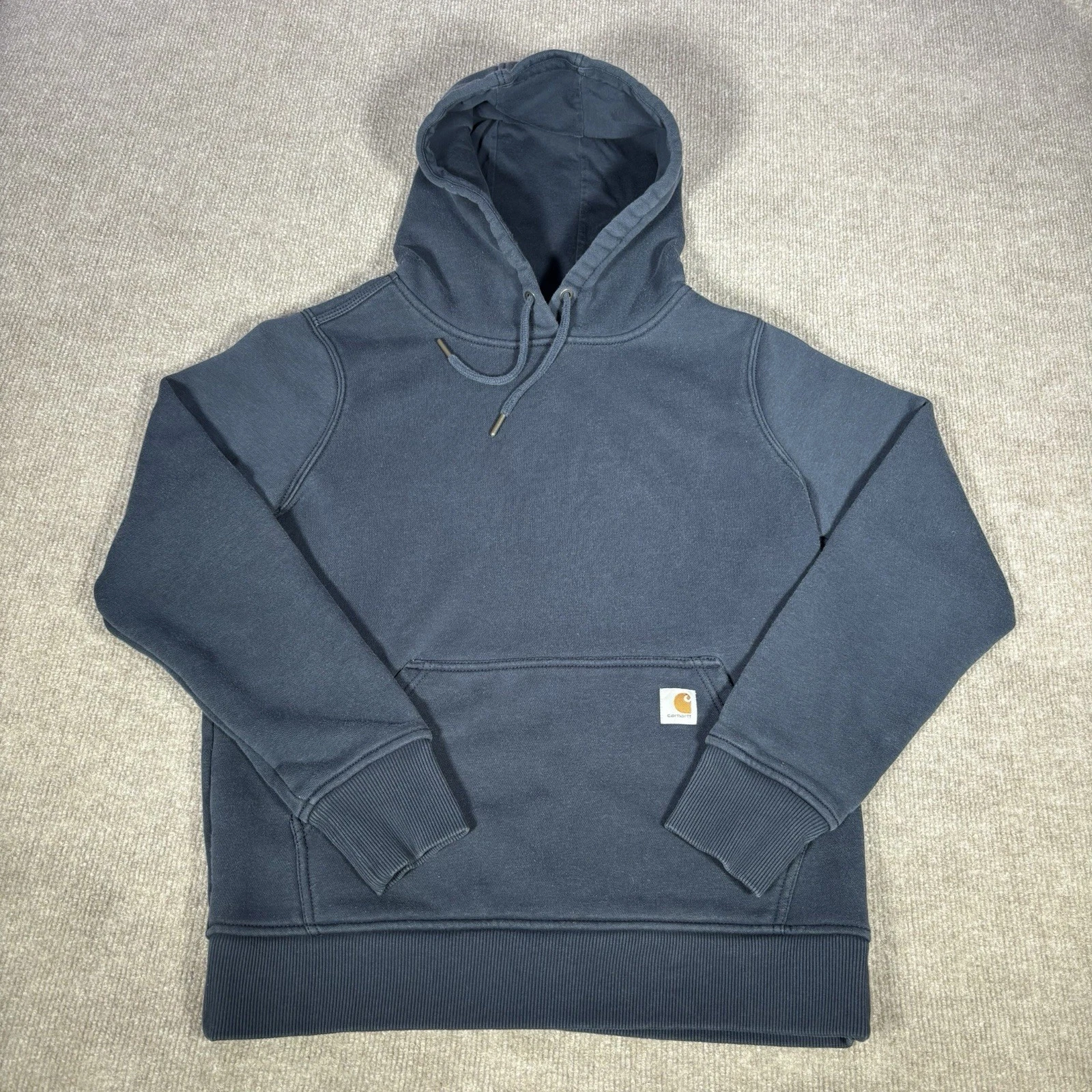 Carhartt Hoodie Sweatshirt Womens S Navy Blue Clarksburg Midweight Relaxed Fit
Opens in a new window