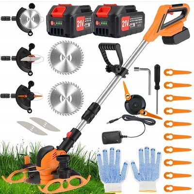 Bedee Akku Rasentrimmer Elektro Motorsense Grasschneider Freischneider Trimmer