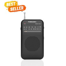 Portable Pocket Radio FM/AM - Battery Operated  Lightweight for On-the-Go Music