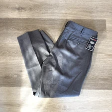 NWT Roundtree Yorke Travel Smart Ultimate Stretch Classic Flat Front Pants 40x30