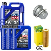 MotoröL Filter Set 5W-30 Liqui Moly 8 Liter + Schraube FüR Mercedes Sprinter 5-T
