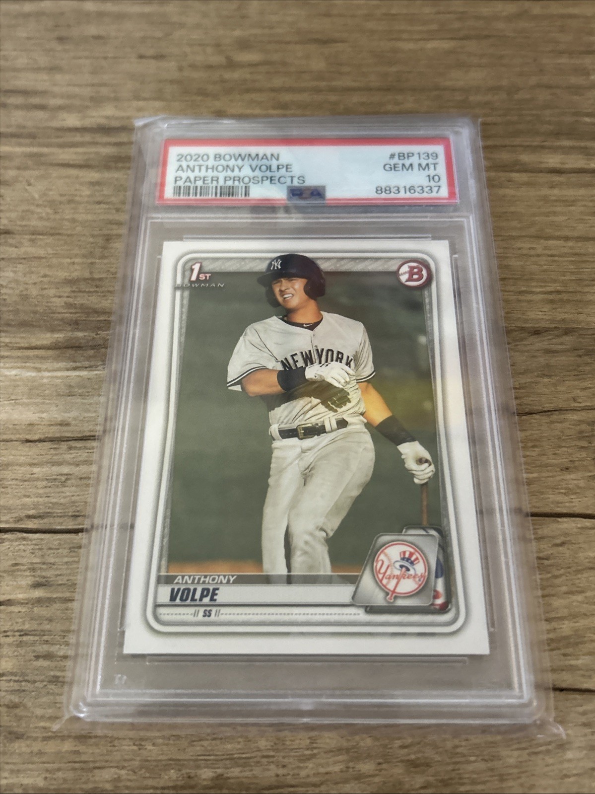 2020 Bowman Paper Prospects Anthony Volpe #BP139 PSA 10