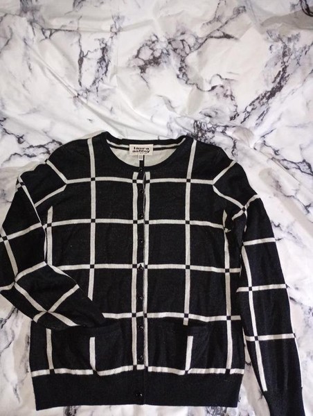 Women Laura Ashley Sweater Black 36 / S / 44 #A1PD