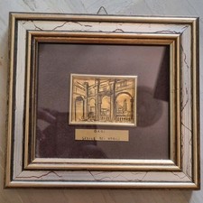 Quadro Su Lastra Argento 925 E Oro 22kt Creazioni TIEMME- Sedile Dei Nobili Bari