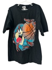 Vintage 1997 WB Space Jam Shirt Youth XS Taz Looney Tunes Basketball 5 Years