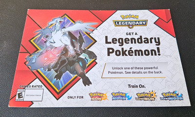 POKEMON LEGENDARY. SECRET CODE ACTIVATION FORM. NINTENDO 3DS, THE POKEMON CO.