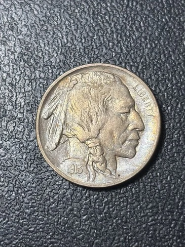 1913 Type 2 Buffalo Nickel Uncirculated Toned