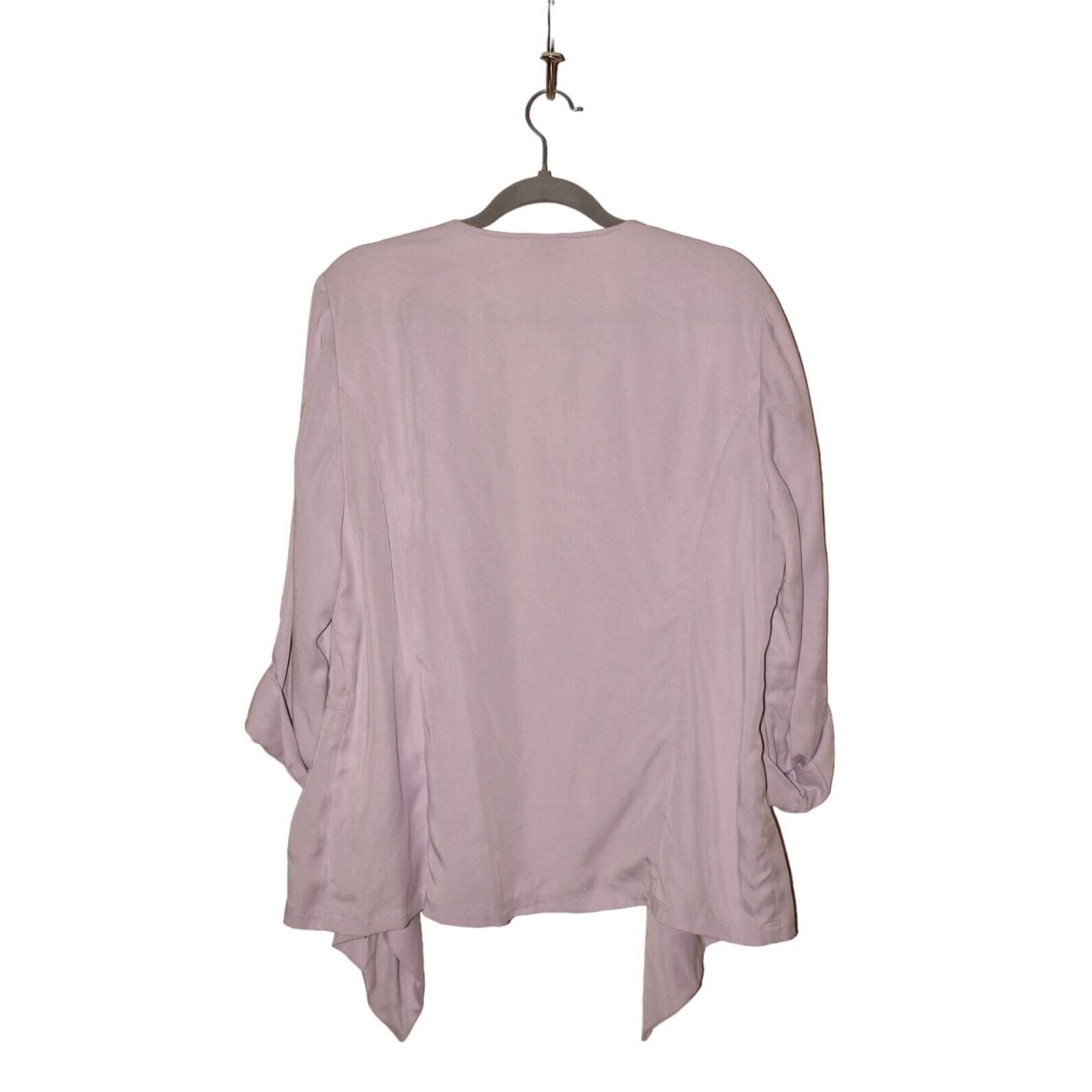 CHICO'S $129 Soft Drape Open Jacket Lavender Chic… - image 2