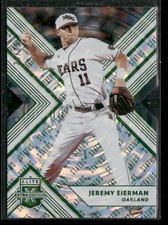 2018 Panini Elite Extra Edition #69 Jeremy Eierman Status Die Cut Emerald #/49