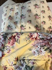 Ralph Lauren Sophie Brooke Full Queen Reversible Comforter Yellow Floral