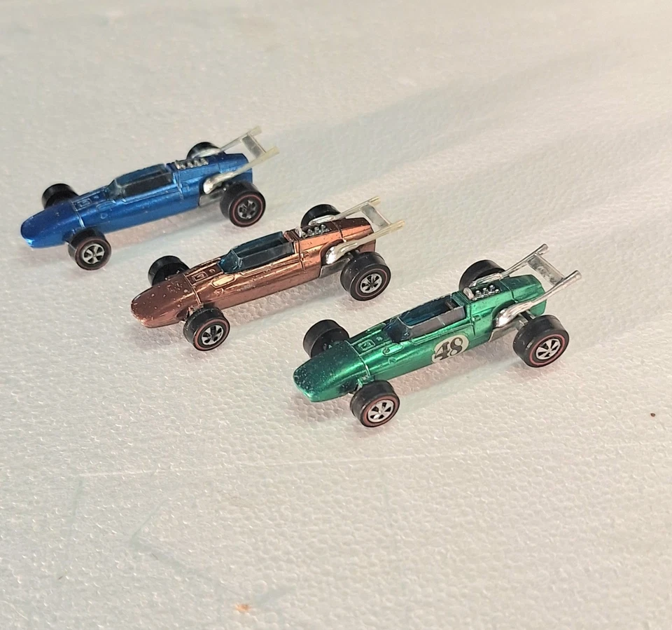 Hot Wheels Redline 1969 Indy Eagle lote de 3 raros cobre/verde/azul/oscuro... Foto 2 de 4