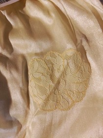 New Vintage Private Expressions size 7 Yellow  100% Silky Soft Nylon