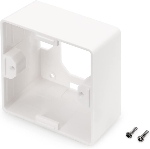 DIGITUS Surface-Mounted Frame for Junction Box/Network Socket - German Layout - - Photo 2/5