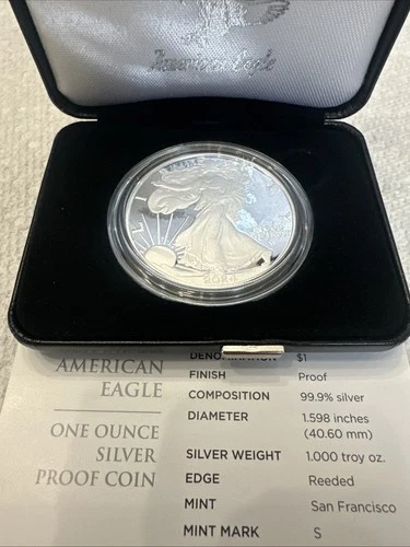 2024 S American Eagle One Ounce Silver Proof Coin Walking Liberty 3a