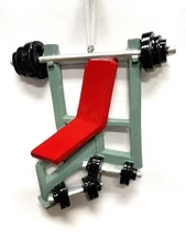 Polar X Ornaments Weight Lifter Fitness Sport Personalized ChristmasTreeOrnament