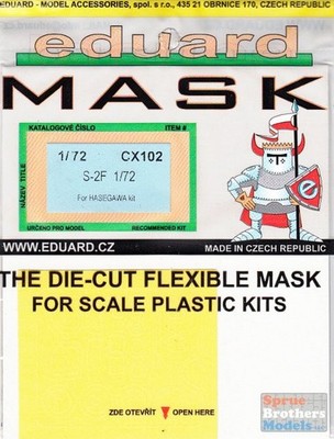 EDUCX102 1:72 Eduard Mask - S-2F Tracker (HAS kit) #CX102