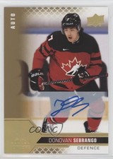 2022 Team Canada Juniors Men's U-20 Signatures Donovan Sebrango #10 Auto mq5