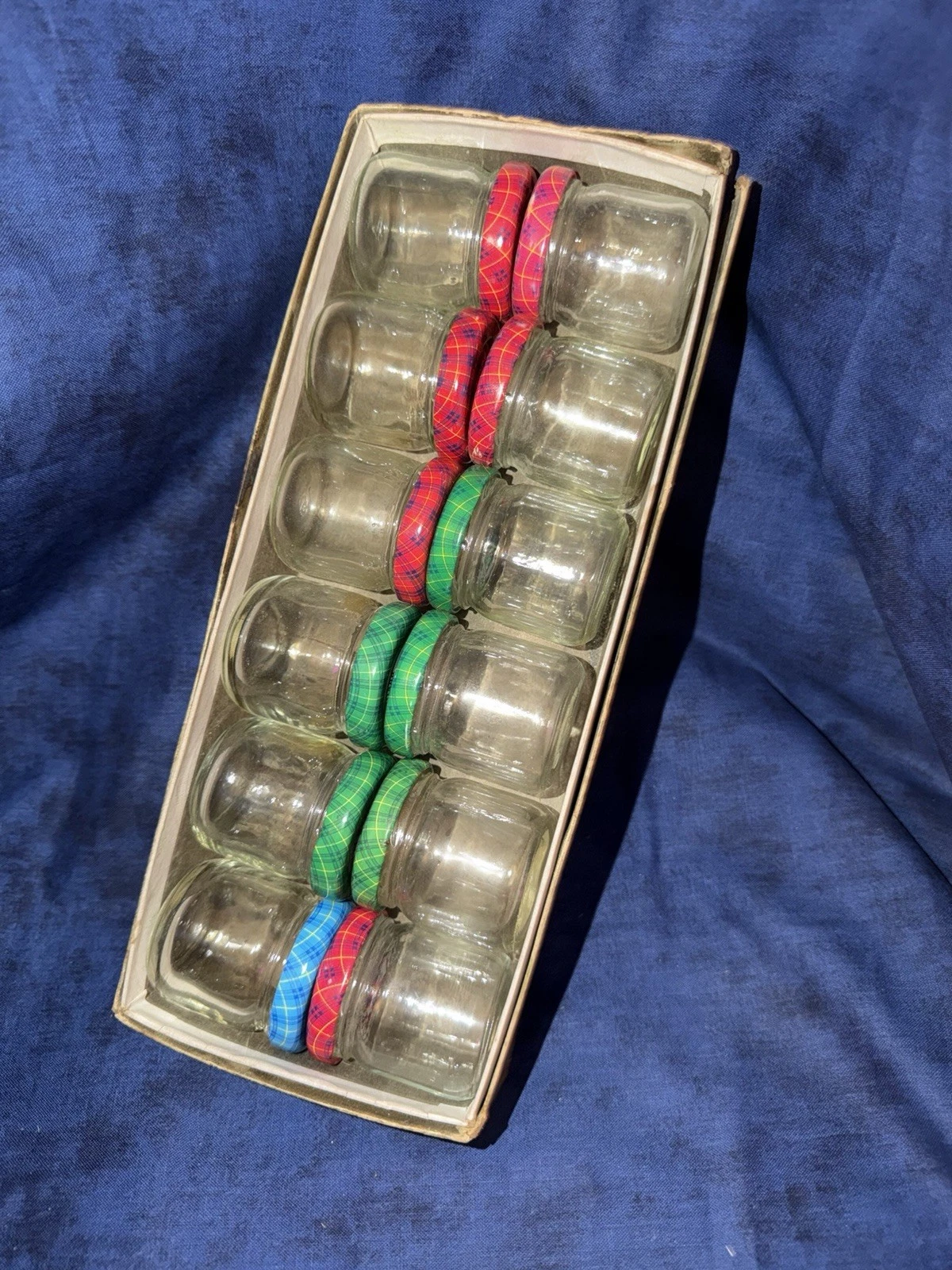 Set Of 12 Vintage-Scotland Plaid-Miniature Glass Jelly/Jam Jars-2"
Opens in a new window or tab
