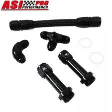 Universal Carburettor Inlet Rail Kit  ,8AN Fuel Line Dual Inlet  4150 For Holley