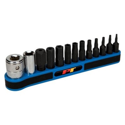 Performance Tool Mixed Drive Size Metric Hex TR Bit Socket Set 13 Pieces