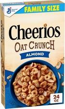Oat Crunch Almond Cereal, Whole Grain, Family Size, 24 oz