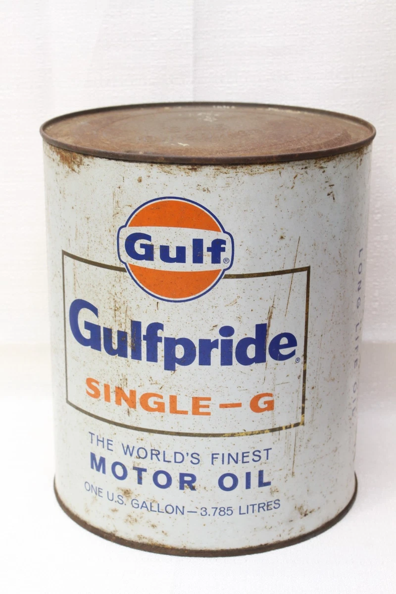 Gulf In Collectible Gas & Oil Advertising Cans And Buckets for