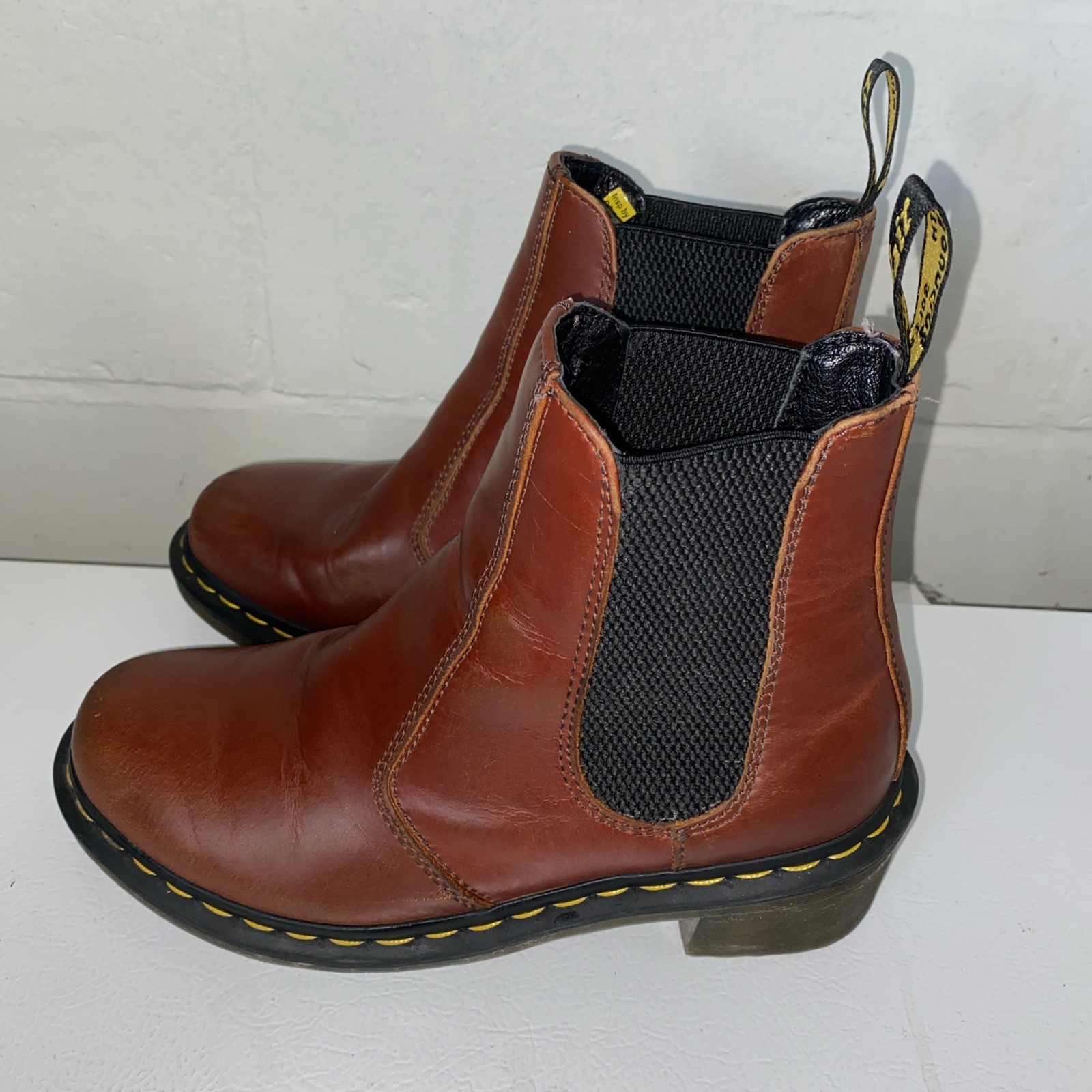 Dr Martens Doc Cadence Boots Reddish Brown Leather US 8 Women AirWair, cushion  thumbnail 3