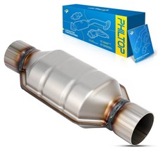 PHILTOP 2.25" Inlet/Outlet Catalytic Converter Kit Compatible with High Flow ...