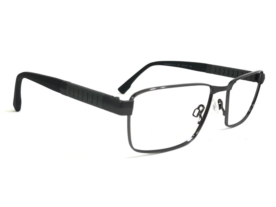 Monturas para gafas Flexon E1111 033 negro gris rectangular borde de alambre 54-17-140 Foto 2 de 4