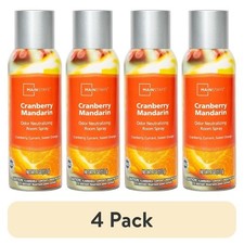 Odor Eliminating Room Spray 4 Pack Cranberry Mandarin Instant Air Freshener