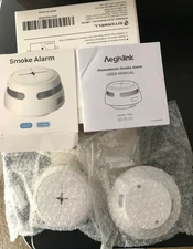 2 pc Aegislink 10 yr battery Smoke Alarm S-500 Photoelectric Sensor, Open box