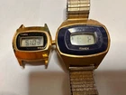 Timex SSQ Mens Running Vintage Digital Watch Lot Of 2
