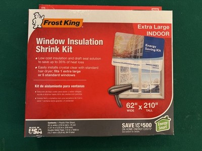 4-boxes Frost King Window Insulation  Kit *1 sheet* 62'' x 210'' -NEW