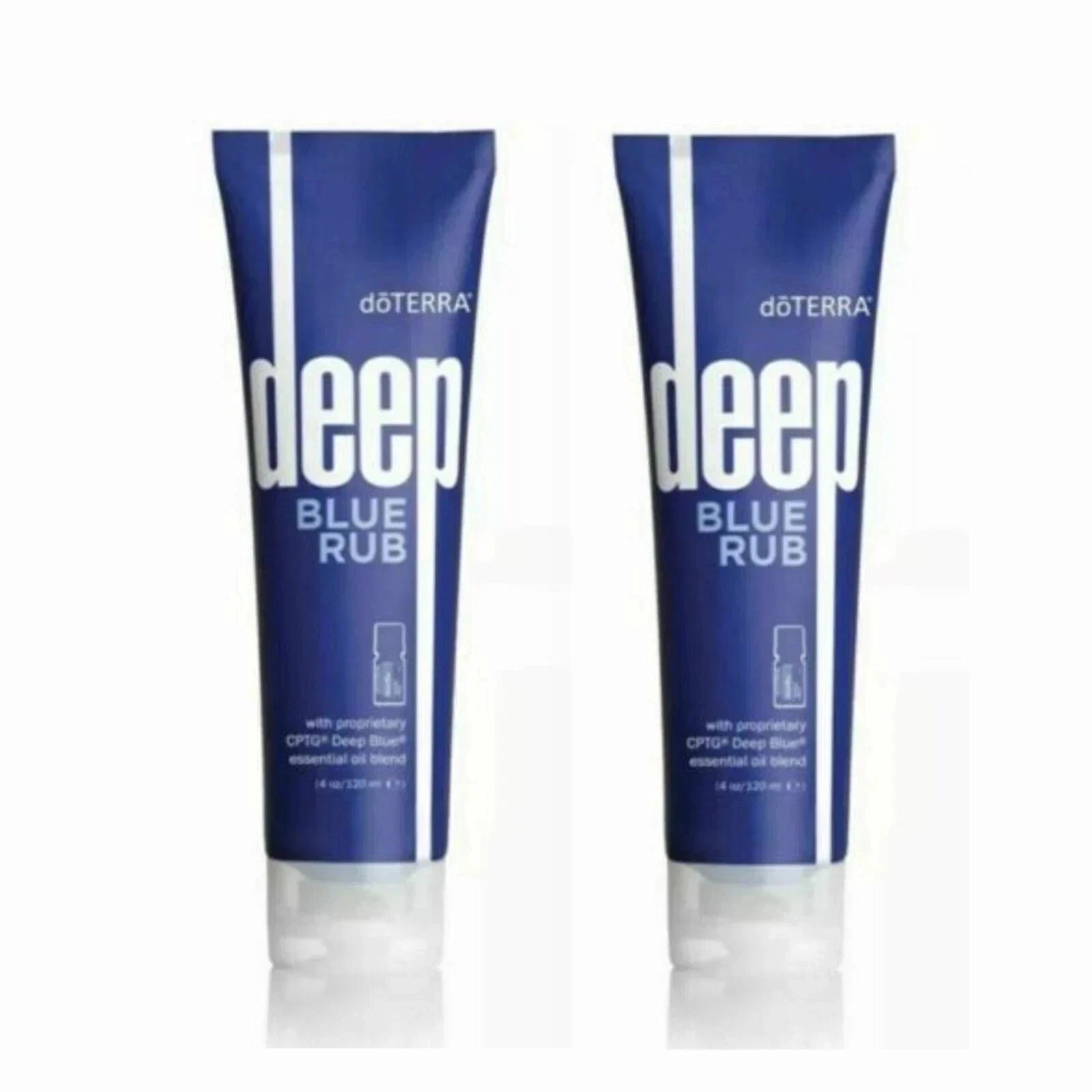2 PACK DoTERRA Deep Blue doterra Rub Body Cream - 4 oz EXP:02/2027