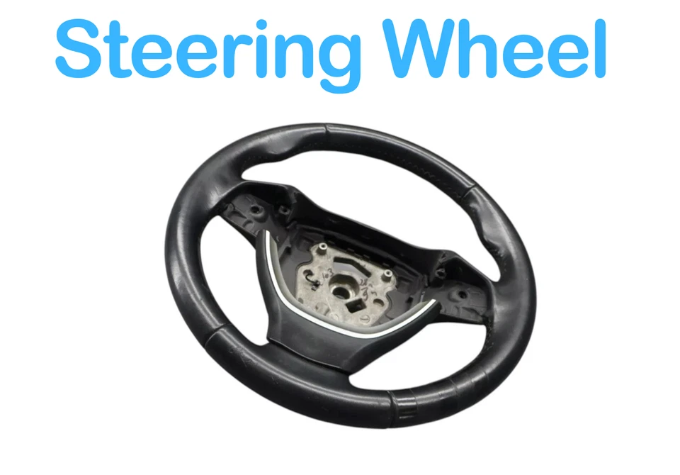 09-15 BMW 740i 740Li 750i 750Li F01 3 Spoke Steering Wheel Leather Black Oem - Image 3 of 4